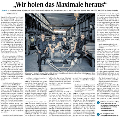 "Wir holen das Maximale raus" / Schwetzinger Zeitung, 15.04.2023